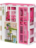 Mattel Barbie 2-stöckiges möbliertes Spielhaus mit Zubehör (ohne Puppen) in pink