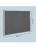 SONGMICS Seitenmarkise Sheld in Anthrazit - (B)300 x (H)160 cm