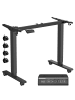 VASAGLE Schreibtischgestell Balok in Schwarz - (B)(90-140) x (H)(71-119) x (T)60 cm