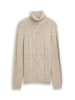 Tom Tailor Pullover in brown offwhite structure