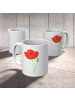 Mr. & Mrs. Panda Kaffeetasse Blume Mohnblume ohne Spruch in Weiß