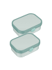Mepal 2er Set Brotdosen mit Einsatz & Gabel Campus 700 ml in Cool Mint