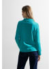 Cecil Sweatshirt mit Stehkragen in Blau