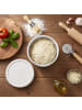 relaxdays 4 x Pizzaballenbox in Weiß - (H)6,5 x Ø 14,5 cm