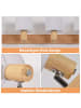 ZMH Deckenleuchte in Beige 4-flammige E14 Modern Holz Deckenspot MAX.25W