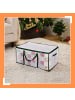 relaxdays Weihnachtskugel-Aufbewahrungsbox in Transparent/ Grün - (B)73 x (H)37 x (T)36 cm
