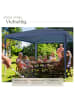 tectake Partyzelt Barinas mit 3 Seitenteilen, wasserdicht, 3x3m