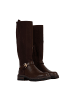 Divine Factory Stiefel mit Reißverschluss Braun