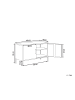 Beliani Büroschrank URIA in Grau - (W) 100 x (H) 65 x (L) 40 cm