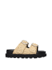 Jil Sander Beige Raffia Hausschuhe