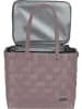 normani normani Flechtkorb mit großer Kühltasche in Dusty Pink