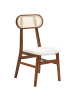 Beliani 2er-Set Esszimmerstuhl FALLON in Braun/Beige