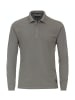 CASAMODA Polo-Shirt Langarm in Silber