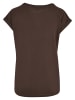 Urban Classics Urban Classics Damen Ladies Organic Extended Shoulder Tee in brown