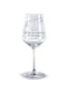 Mr. & Mrs. Panda Glas Rotwein Sternzeichen Waage mit Spruch in Transparent