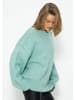 SASSYCLASSY Oversize Strick-Pullover in Aqua