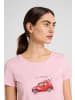 More & More T-Shirt mit Frontprint und Pailletten in sorbet rose