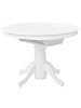 Beliani Esszimmertisch AKRON in Weiß - (W) 106 x (H) 74 x (L) 106 cm