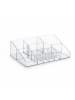 relaxdays 2 x Make Up Organizer in Transparent - (B)25,5 x (H)8 x (T)17,5 cm