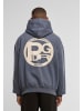PEGADOR Kapuzenpullover in washed shadow blue