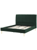 Beliani Doppelbett MARVILLE in Grün/Gold - (W) 202 x (H) 124 x (L) 225 cm