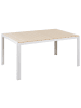 Beliani Gartentisch COMO in Beige/Weiß - (W) 90 x (H) 74 x (L) 150 cm
