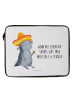 Mr. & Mrs. Panda Notebook Tasche Axolotl Tequila mit Spruch in Weiß