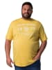 Men Plus Kurzarm T-Shirt in gold beige
