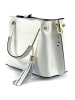 Florence Florence Umhängetasche, Handtasche Leder weiß ca. 30cm