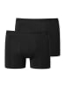 Schiesser Retroshorts 2er-Pack Basic Kids in Schwarz