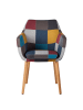 home24 Armlehnenstuhl NICHOLAS Patchwork in Multicolor