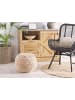 Beliani Pouf KAYSERI in Beige - (W) 40 x (H) 40 x (L) 40 cm