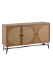 FineBuy Sideboard in Braun / Spanplatte / 140x39x80
