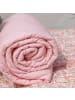 Chic Antique Quilt AIX Rosa Weiß STREIFEN 180x130 cm