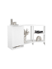 CALICOSY Aufbewahrungsschrank 4029494125 in Weiß - (W) 133,5  x (H) 73,6  x (L) 33  cm
