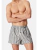 Schiesser Boxershorts Web in Dunkelblau / blau
