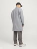 Jack & Jones Wollmantel in Light Grey Melange