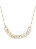 Giorgio Martello Milano Collier Mittelteil Panzerketten-Design Mit Zirkonia in Gold