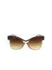 collezione alessandro Sonnenbrille " Kroko " in braun