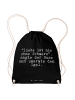 Mr. & Mrs. Panda Stofftasche "Liebe ist nie ohne... mit Spruch in Schwarz