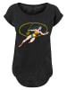F4NT4STIC Long Cut T-Shirt Wonder Woman Lasso of Truth in schwarz