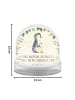 Mr. & Mrs. Panda Schneekugel Weihnachten Pinguin Blumen mit Spruch in Naturpapier