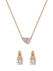 faina Women Jewelry Set in rose gold white