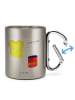 Mr. & Mrs. Panda Edelstahl Trinkbecher Toast Marmelade ohne Spruch in Silber