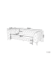 Beliani 3-Sitzer Sofa SOTRA in Blau/Silber - (W) 224 x (H) 70 x (L) 85 cm