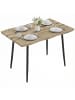 HOMCOM Esstisch-110L x 70B x 75H cm-Eiche