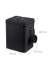 relaxdays Waschmittelbox in Schwarz - 6 l