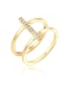 Elli Ring 925 Sterling Silber Geo in Gold