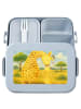 Mr. & Mrs. Panda Brotdose Giraffe Kind Design ohne Spruch in Blau Pastell