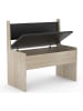 VCM  Holz Eckbank Sitzbank Bank Truhe Esal Breite 80 cm in Sonoma-Eiche